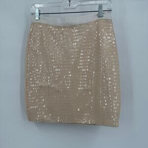 Cache‎ Women Skirt Size 4 Sequin Mini Party Clubwear Y2K Disco Rave Festival